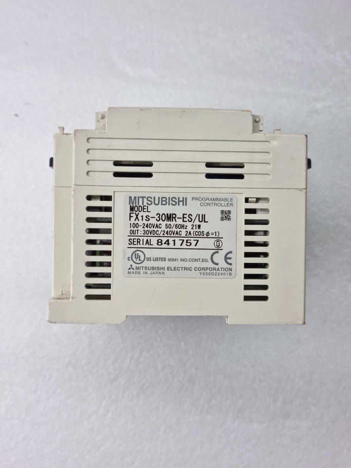 MITSUBISHI FX1S-30MR-ES/UL PROGRAMMABLE CONTROLLER 100-240VAC (USED CONDITION)